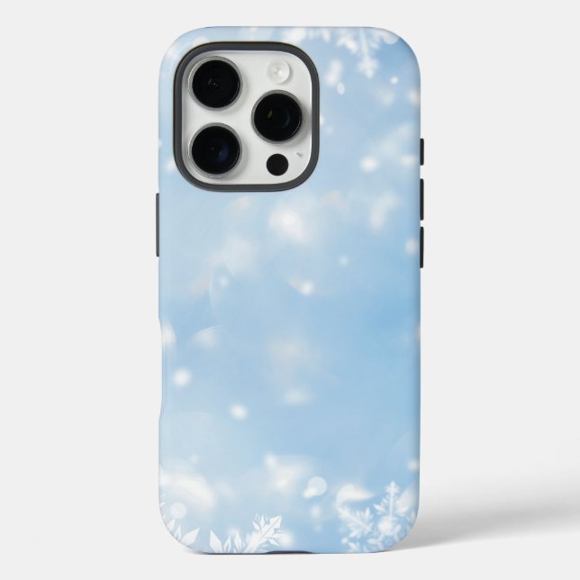 Funda iPhone 16 Pro Hielo y nieve texturados (Reverso )