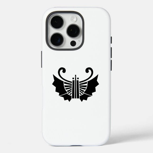 Funda iPhone 16 Pro Hinchas en forma de mariposa (Kocho) (Reverso )