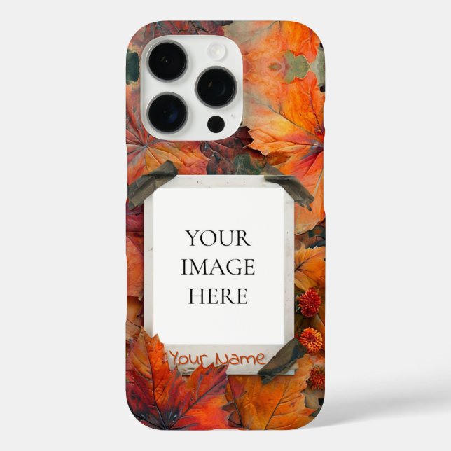 Funda iPhone 16 Pro Hojas caídas (Reverso )