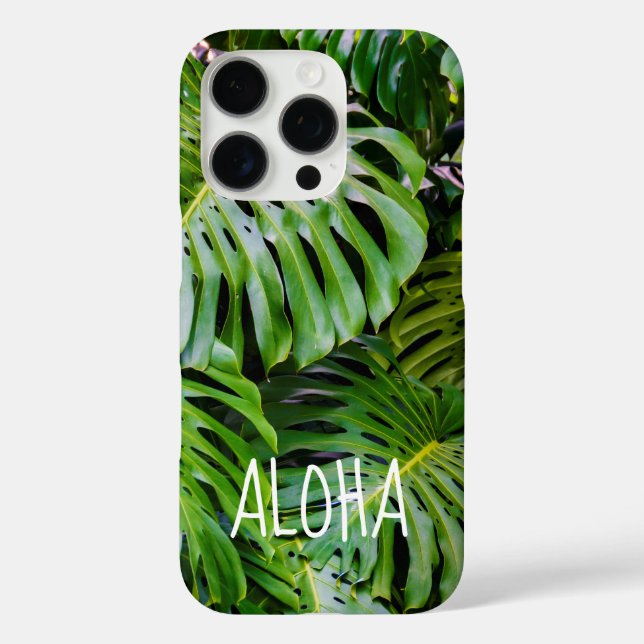 Funda iPhone 16 Pro Hojas de Monstera, Jardines Limahuli, Kauai, Hawai (Reverso )