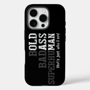 Funda iPhone 16 Pro Hombre viejo gracioso dice Día del Regalo de la Mo