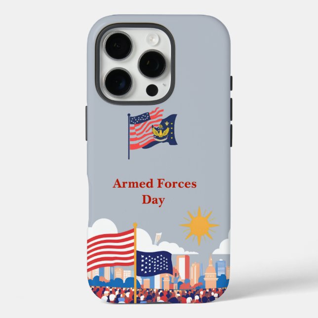 Funda iPhone 16 Pro "Homenaje a nuestros héroes: Día de las Fuerzas Ar (Reverso )