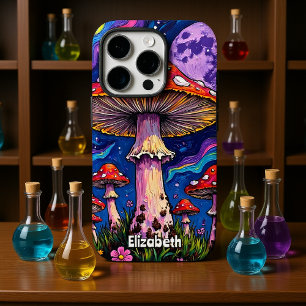 Funda iPhone 16 Pro Hongos Violet Moonlit