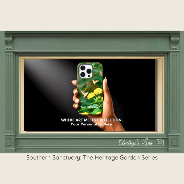 Funda iPhone 16 Pro Hummingbird & Lantana Floral iPhone Case (Subido por el creador)