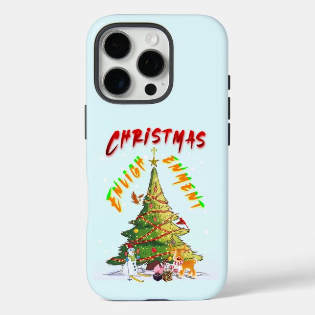 Funda iPhone 16 Pro Ilustración de navidades (Reverso )