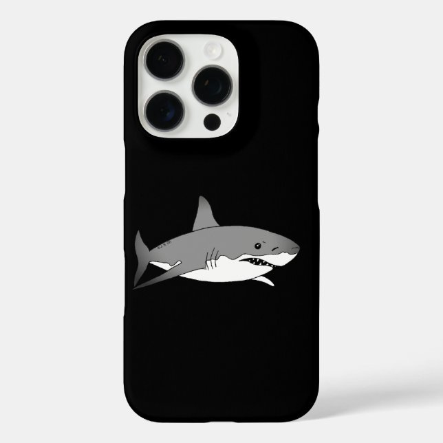 Funda iPhone 16 Pro Ilustracion de Personalizado de tiburón Guay (Reverso )