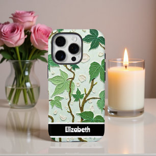 Funda iPhone 16 Pro Impasto texturizado 3D a Floral Bloom Smartphone