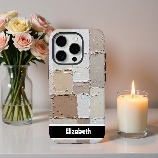 Funda iPhone 16 Pro Impasto texturizado en bloque neutro Smartphone (Subido por el creador)