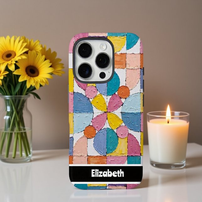 Funda iPhone 16 Pro Impasto texturizado en el bloque Pastel Smartphone (Subido por el creador)