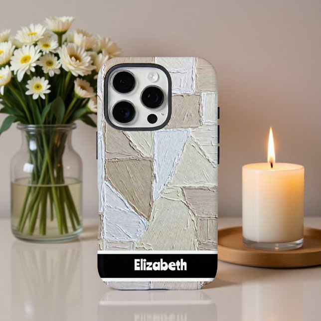 Funda iPhone 16 Pro Impasto texturizado para smartphone radial neutro (Subido por el creador)