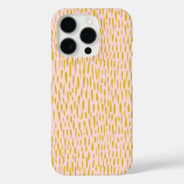 Funda iPhone 16 Pro Impresión de animales rosa y amarillo