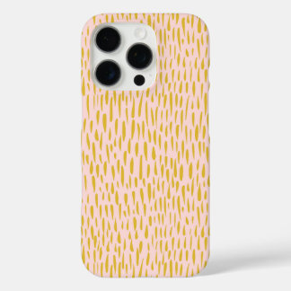 Funda iPhone 16 Pro Impresión de animales rosa y amarillo