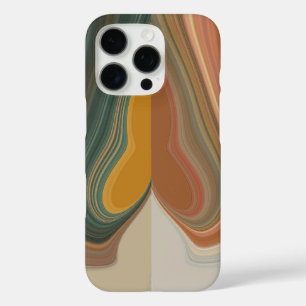 Funda iPhone 16 Pro Impresión de arte abstracto retro