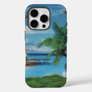 Funda iPhone 16 Pro Impresión de escenas de playa tropical