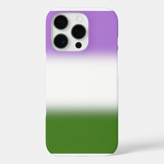 Funda iPhone 16 Pro Indicador de Orgullo de Género de Gradiente - Indi (Reverso )