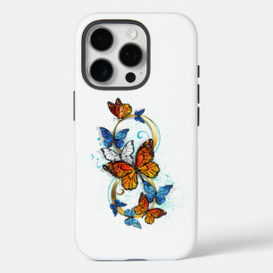 Funda iPhone 16 Pro Infinidad de Mariposas Monarca