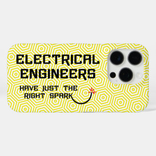 Funda iPhone 16 Pro Ingeniero eléctrico con chispa derecha