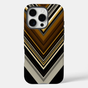 Funda iPhone 16 Pro Iniciales abstractas y personalizados modernas de