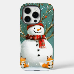 Funda iPhone 16 Pro Invierno escarpado Snowman Fox Wonderland