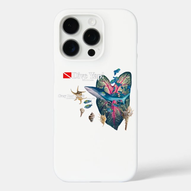 Funda iPhone 16 Pro Invitación tropical (Reverso )