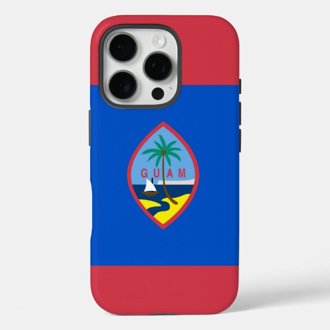 Funda iPhone 16 Pro iPhone 16 Pro Funda-Mate, bandera de Guam (Reverso )
