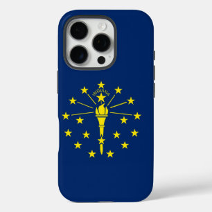 Funda iPhone 16 Pro iPhone 16 Pro Funda-Mate, bandera de Indiana