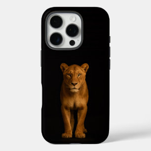 Funda iPhone 16 Pro iPhone 16 Pro Negro 4 Luxe, Noble Lioness