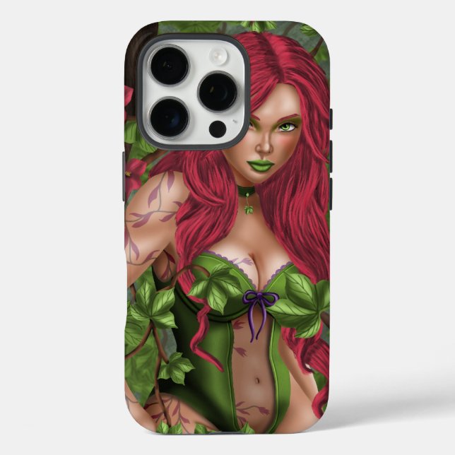 Funda iPhone 16 Pro Ivy, el Chica venenoso (Reverso )