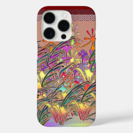 Funda iPhone 16 Pro Jardín de flores exóticas