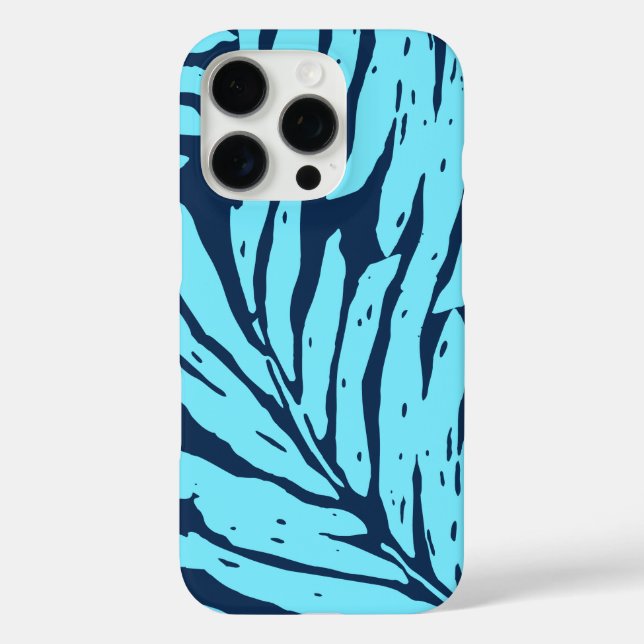 Funda iPhone 16 Pro Jardín Kahanu Palm Hawaiian deja turquesa (Reverso )
