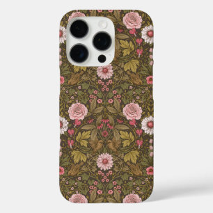 Funda iPhone 16 Pro Jardín salvaje sobre café marrón