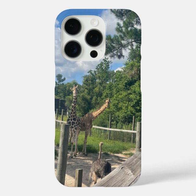 Funda iPhone 16 Pro Jirafas  (Reverso )