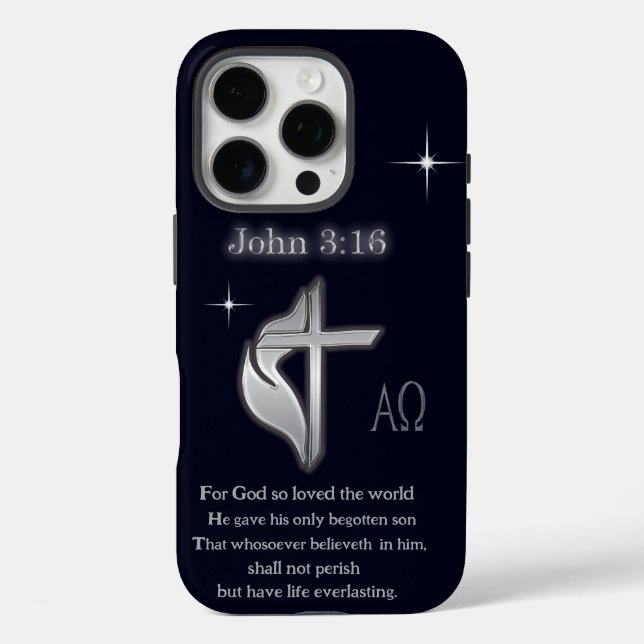 Funda iPhone 16 Pro Juan 3:16 (Reverso )