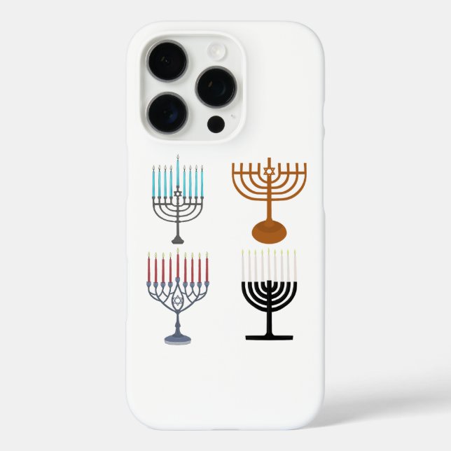 Funda iPhone 16 Pro Judaísmo Hanukkah Religión judía (Reverso )