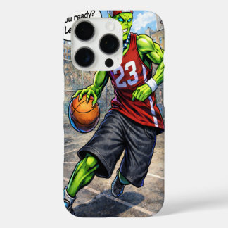 Funda iPhone 16 Pro Jugador de Baloncesto Alien Urbano - Arte de Estil