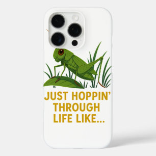 Funda iPhone 16 Pro "Just Hoppin’ Grasshopper Art"