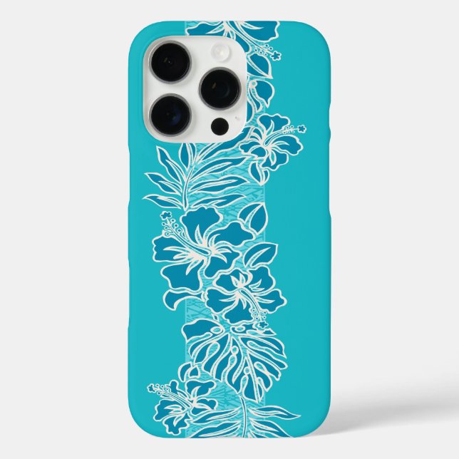 Funda iPhone 16 Pro Kalaheo Hawai Hibiscus Tapa (Reverso )