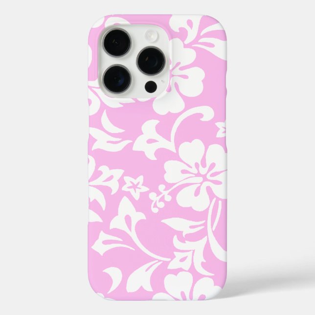 Funda iPhone 16 Pro Kapalua Pareau Hawaiano Hibiscus Pink (Reverso )