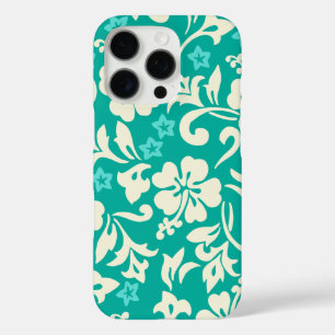 Funda iPhone 16 Pro Kapalua Pareau Hawaiian Hibiscus Green