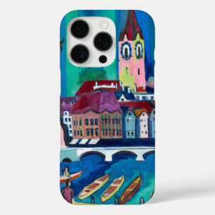 Funda iPhone 16 Pro Kirchner Paisaje urbano de Zúrich Arte expresionis