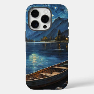 Funda iPhone 16 Pro "La deriva estrellada: Pesca bajo el Cosmos