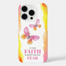 Funda iPhone 16 Pro La fe de las mariposas rosadas por encima del mied