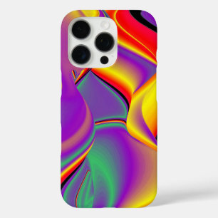 Funda iPhone 16 Pro La magia de los colores abstracta el arte pluviomé