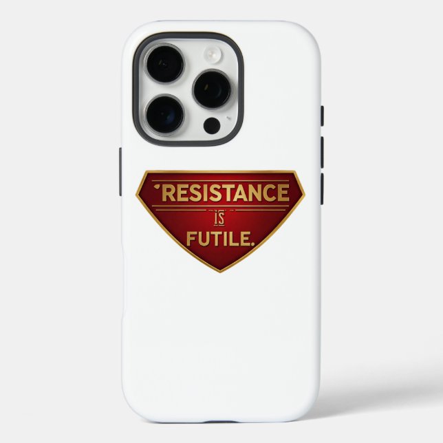Funda iPhone 16 Pro La resistencia es inútil (Reverso )