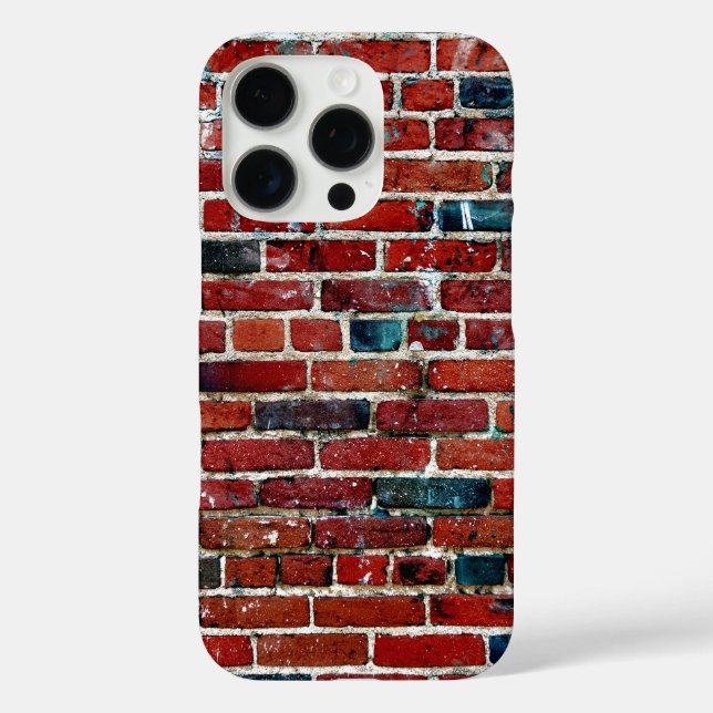 Funda iPhone 16 Pro Ladrillos - Divertido Único Genial (Reverso )