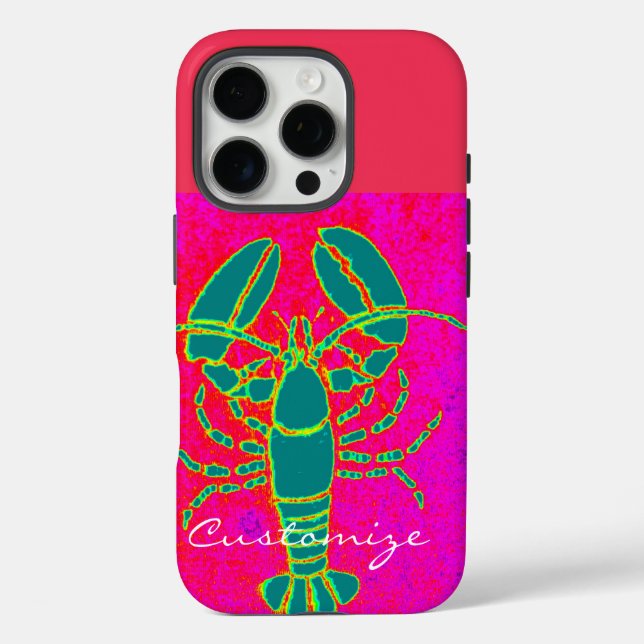 Funda iPhone 16 Pro langosta verde gigante Thunder_Cove (Reverso )