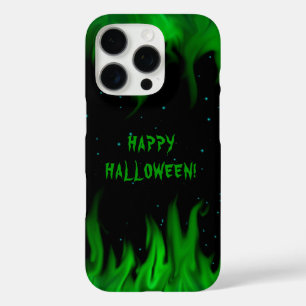 Funda iPhone 16 Pro Las llamas verdes en el cielo estrellado