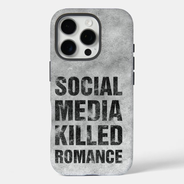 Funda iPhone 16 Pro Las redes sociales mataron el romance (Reverso )