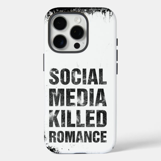 Funda iPhone 16 Pro Las redes sociales mataron el romance (Reverso )