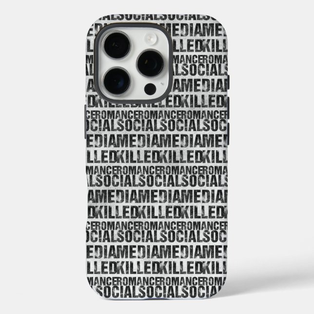 Funda iPhone 16 Pro Las redes sociales mataron el romance (Reverso )